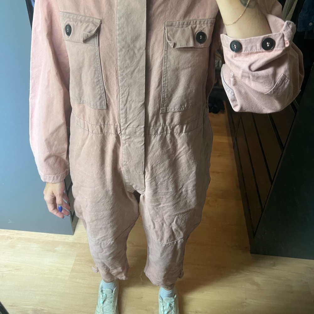 INTENTIONALLY BLANK Pink Utility Jumpsuit - Picture 3 of 16
